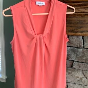 Calvin Klein Blouse Medium color is coral